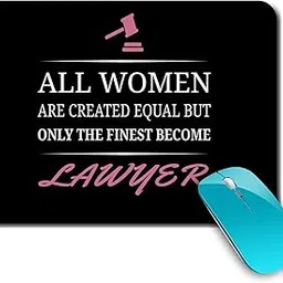 Girls Lawyer Women Lawyer Printed Gaming Mouse pad for Office/Home/Gaming/Anti Skid/Anti Slip/Rubber Base (Multicolor -D8084)-picture-35