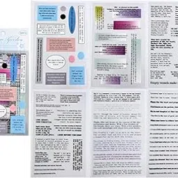 R H LIFESTYLE Motivational Words Quotes Stickers Journaling Stickers Set Cute Aesthetic Kawaii Stickers for Laptop, Scrapbooking, Journal, Phone Case, DIY Art (Language Garden)-picture-25