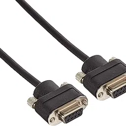C2G 52176 Serial RS232 DB9 Null Modem Cable with Low Profile Connectors F/F, in-Wall CMG-Rated, Black (10 Feet, 3.04 Meters)-picture-18