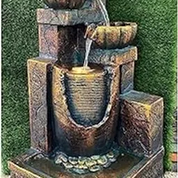 Swarnhouse Bigdiya 3.5 Feet Outdoor & Indore Fountain, Multicolour Large Fountain (Design 8)-image-12