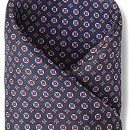 van heusen Men's Polyester Blend Navy Print Casual Pocket Square Free Size, Navy Blue-picture-36