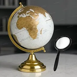 Zest 4 Toyz Educational World Globe for Study With Magnifying Glass | 8" | Globe for Kids | Educational Learning Toy Globe | Perfect for Learning | Perfect for Kids-image-86
