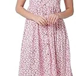 mollar Women's Rayon Printed Fit and Flare Maxi Dress-picture-40