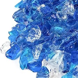 GASPRO 20 Pounds Fire Glass for Fire Pit and Fireplace, 1/2 Inch Bahama Blend Fire Glass for Propane and Natural Gas, High Luster-picture-11