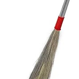 Magic Providers Natural Grass Broom Stick for Home Cleaning 350 Grams | Phool Jhadu with 50 cm Long Handle | Housekeeping & Cleaning Supplies Product for House & Office - Random Color - Pack of 1-picture-15