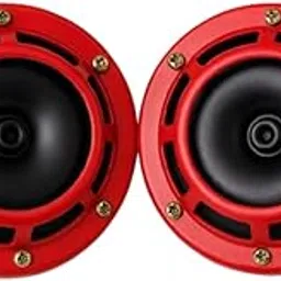 LECCO Red Grill Super tone COPPER Horn SET 125 DIA (12v,400 Hz LT, 450 Hz HT,100-220 Db @ 2m) | Passenger Car, BIKE, TRUCK | All Electric Vehicle-image-61