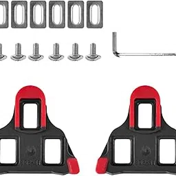 BNF® Bike Cleats Men Women Lightweight Cycling Cleats for Sports Indoor Road Bike Red-Sporting Goods-Cycling-Bicycle Components & Parts-Pedals-2 Bike Cleats6 Fixing Iron Sheets6 Screws1-image-7