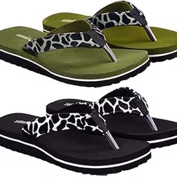 softura Women Pack Of 2 Combo | Stylish Extra Comfort Lightweight Slippers|Woman's Fashionable|Mid-Heel Slipper for Girls & Women-picture-11