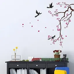 Art's Cafe Tree with Leaf Wall Sticker Size - (81 * 91) cm - (ACC0125L)-picture-30