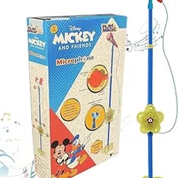 PlayMagic Kids Microphone With Adjustable Stand MP3 | Karaoke Machine Music Toys | Singing Machine With Stand | Adjustable Height (106 cm) | Gift for Boys and Girls-Mickey-picture-18