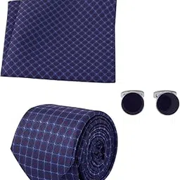 park avenue Men's Necktie & Pocket Square & Cufflink Combo Giftset-picture-31