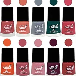 ALL IN ONE (PACK OF 10), Long Lasting Glossy Nail Polish, 6 ml Each, All Vibrant Colours,02005-picture-19
