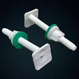 JKC Plastic White Commode Seat Cover Hinges, Toilet Seat Screw Compatible with Cera Toilet Seat Cover Hinges - 1 Pair (Left & Right) (Square)-picture-12