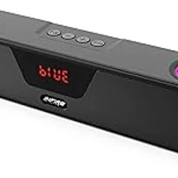 iNFiRe FireBar 20 Bluetooth Soundbar, 20W HiFi Sound Quality Bar, USB Powdered with 8 Hours Playback, Multi Connectivity, Volume Control in-Built RGB Light, TWS Function (Black) (3000 mAh)-image-78