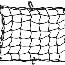 15"x15" Motorcycle Cargo Net Stretches to 30"x30" with 6 Hooks 2''x2'' Mesh for Motorcycle Motorbike Bikes-picture-12