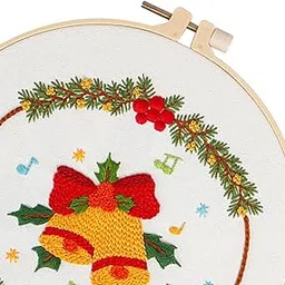 LOOM TREE Christmas Embroidery Cross Stitch Set for Adults Jingle Bell Needlecrafts & Yarn | Embroidery & Cross Stitch | Hand Embroidery Kits | Cross Stitch Kits-image-62