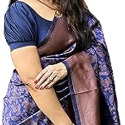 fratona Women's Kanjivaram Soft Silk Saree Pure Silk with Unstitched Blouse Piece-picture-14