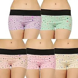 vaishma Women Regular Cotton Printed Boyshorts/Panty/Brief (Pack of 5)-picture-11
