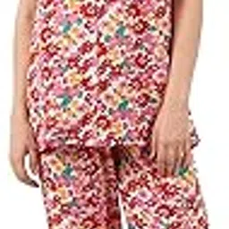 noty Women's Night Suit Set | Top with Pajama | Short Sleeves Nightwear | Night Dress for Girls | Cotton Fabric-picture-18