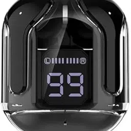 True Wireless Stereo Wireless(T6) Earbuds, Ultrapods max TWS Bluetooth Earphones with Charging Case and LED Digital Display, Microphone, Works with iPhone Android and Bluetooth Devices (Black)-picture-27
