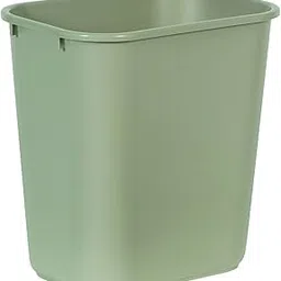 Rubbermaid Commercial 2956 LLDPE 28-1/8 Quart Deskside Medium Trash Can, Rectangular, 10-1/4" Width x 14-3/8" Depth x 15" Height, Beige-picture-43