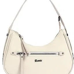 exotic Denim Crescent Luxe Sling/Shoulder Bag | Hobo Bag | Casual Shoulder Handbag with Zip Closure | Faux Leather Trim-picture-20