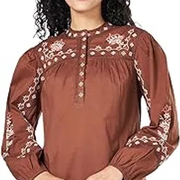 honey by pantaloons Women's Embroidery Comfort Fit Top-picture-15