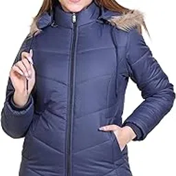 Full Sleeve Puffer Winter Jacket for Women and Girls - Sweater/Fur/Water Resistant Jacket With Hood for Warmth-image-21