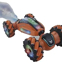 Negi Stunt Multifuction Racing Spray Car for Kids Spray Function Lighting Music Transform Button Forward Backward, Turn Left and Right for Kids 2.4GHZ Remote Control Stunt Car Series-image-16