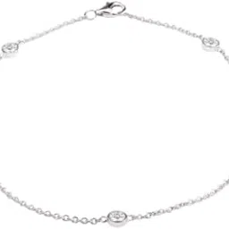 nistra Aura Anklet | 925 Sterling Silver | For Women | With 925 Stamp And Certificate Of Authenticity | Silver (Rhodium Plated)-picture-17