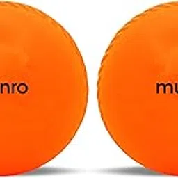 MUNRO Synthetic Bounce Cricket Wind Ball, Practice/Competitive Match, PU Ball for Indoor & Outdoor, Cricket Ball, Training Balls for Beginners (Orange, Pack of 2)-picture-13