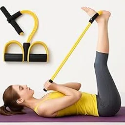 generic Pull Reducer Training Bands – 4 Tubes Body Pedal Exerciser, Resistance Band for Home Gym, Arm, Waist & Tummy Exercise, Unisex, Portable Fitness Equipment (Multi-Color)-picture-45