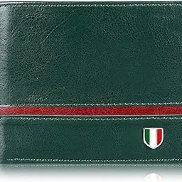 giovanny Faux Leather Green Wallet for Men | GVN-GRNCHLIN-picture-22