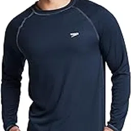 speedo Men's Uv Swim Shirt Long Sleeve Loose Fit Easy Tee - Manufacturer Discontinued-picture-31
