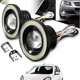 AUTOADDICT Car LED Fog Lights White Angel Lights Eye Ring For Renault Pulse-picture-18
