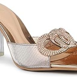 inc.5 Women Party And Club Wear Embellished Square Heeled Mules-picture-41
