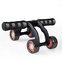 Riya Creation Plastic Ab Roller 4 Wheel Abs Carver for Abdominal and Stomach Exercise Training with Mat-picture-17