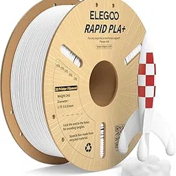 ELEGOO Rapid PLA Plus Filament 1.75mm White 1KG, PLA+ 3D Printer Filament for 30-600 mm/s High Speed Printing, Dimensional Accuracy +/- 0.02 mm, 1kg Cardboard Spool(2.2lbs)-picture-11