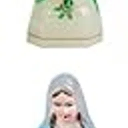 CALANDIS 2X Blessed Virgin Mary Figurine Statue 10cm Luminous 10cm Clear Blue Coat | Figurines-picture-12