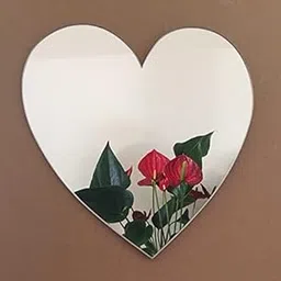 BIGIMALL Heart Shaped Acrylic Mirror, Wall Mount, Artwork, 9.8L x 3.9W 0.1H inches-picture-30