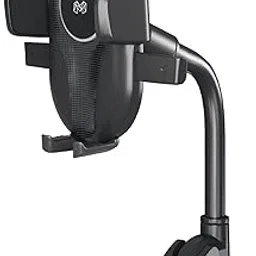 MOOSH Universal Car Mount Holder for iPhone Android and All Smartphones, 360° Rotating Dashboard & Windshield Mobile Stand with Strong Suction, Anti-Shock Grip, Adjustable Viewing Angles (Black)-picture-13