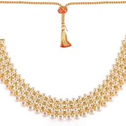 malabar gold & diamonds Malabar Gold and Diamonds 22k (916) Yellow Gold Necklace for Women-picture-10