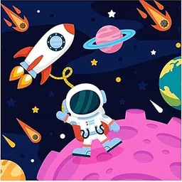 Whattacraft! Paint by Numbers for Adults and Kids | Mini Framed 25x25cm Premium Painting Kit | Do-it-Yourself Wall Decor | DIY | Art Gift Set | Hello from Space-picture-14
