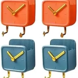 Grab It Wall Mount Phone Holder with Hooks, Self-Adhesive Wall Organizer Storage, Wall-Mounted Phone Charging Stand Remote Control Brackets Holder for Bedroom Bathroom Office (4 Pcs)-picture-23