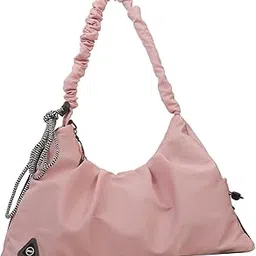 MERISHOPP Yoga Bag for Women with Mat Storage Straps Weekender Overnight Bag for Beach Pink-image-89