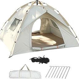 CALANDIS Portable 2 Person 4 Season Dome Tent, 78.74 sq ft, 51.18 in Peak Height, Contemporary Style, Water Resistant, Camping & Hiking-image-90