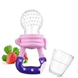 ROFORUF Silicon Baby Teething Toys for Newborn Infant BPA Free Natural Organic Nipple Teethers for Newborn Infant 2 PC, Babies/Silicone Fruit Feeder/Pacifier 1 PC (2 Teether 1 Fruit Feeder)-image-20