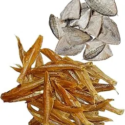 Mennai Combo Pack, Dry Anchovy Fish and Dry Silver Fish,Bony Fish,Nethali, karaipodi, karal, (Without Head and Tail). Fully Cleaned Ready to Cook (Anchovies-100g)+(Silver Bony Fish-200g)-picture-19