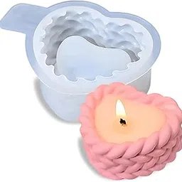 Candle Mould, Heart Shaped Silicone Mould for Candle Making, DIY Handmade Candles and Soaps, Crafting Personalized Gifts, Reusable Mould (1 Piece)-image-18