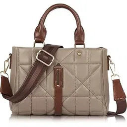 ross brown Women's Girls Quilted Cross Body Sling Bag with Height Adjustable Belt-Mini-picture-14